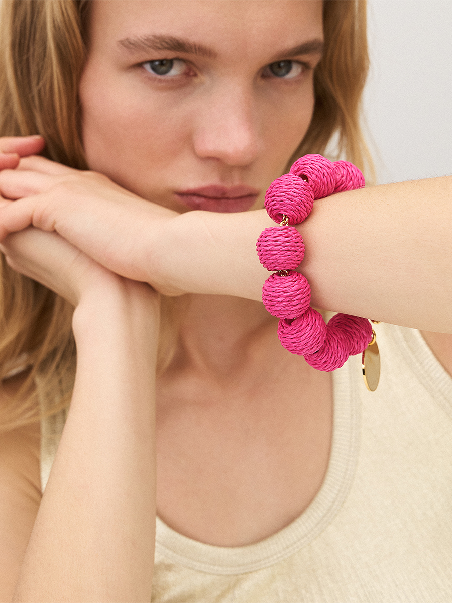 Armband RAFFIA BEADS von Vanessa Baroni